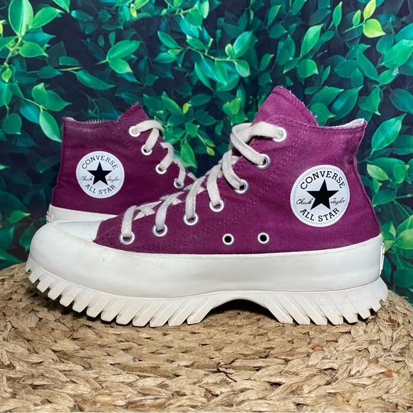 Converse ctas hi platfrom purple lift lugged - Picture 6 of 8